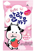Soft Milk Candy Malang Cow Strawberry Flavour 79g LOTTE
