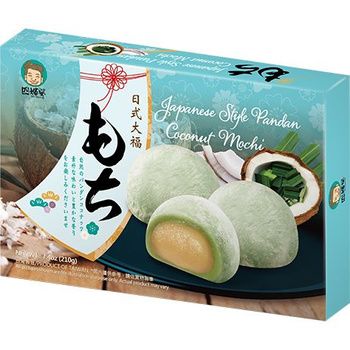 Cucunut Pandan Flavour Mochi 210g SZU SHEN PO