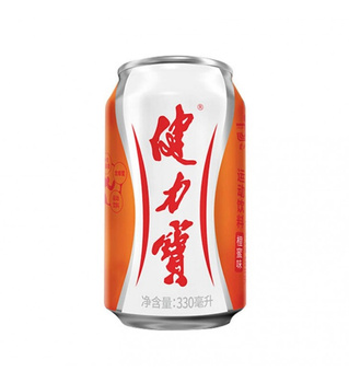 Sparkling drink with orange-honey flavour 330ml JIAN LI BAO