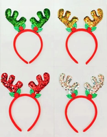 Deer antler headband with glitter 1 pc.