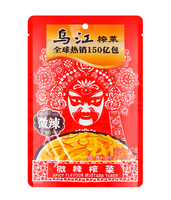 zha cai, Pickled Mustard Spicy Flavour 80g WUJIANG