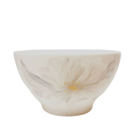Ceramic Bowl White with Flower 11,7 cm 1 pc.
