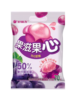 Peelable Gummy grape Flavour 70g ORION