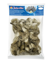 Black Tiger Shrimp without Head unpeeled 16/20 800g JULIA ALEX