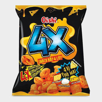 Snack with 4 x Cheese Flavour 34g OISHI