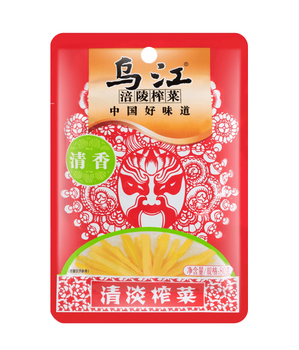 Zha Cai, Pickled Mustard Light Flavour 80g WUJIANG
