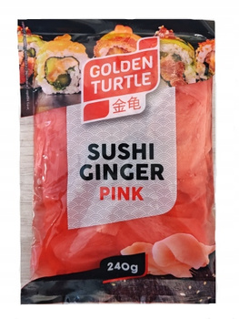 Marinate Pink Ginger Slice for sushi 240g GOLDEN TURTLE