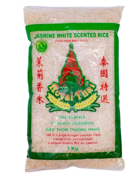 Jasmine rice long grain 1kg Royal Thai 