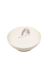 Ceramic Plate with Decoration White 10,5 cm 1 pc.
