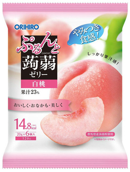 Purunto Konjac Jelly Peach 120g ORIHIRO