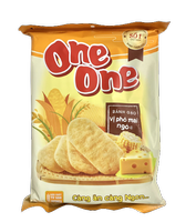 Rice crakers with cheese and corn flavour 118g ONE ONE