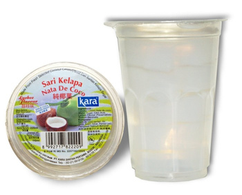 Lychee Flavour Nata De Coco Cup 220ml KARA
