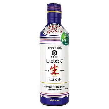 Freshly Squeezed Light Soy Sauce Nama-Shoyu 450ml Kikkoman