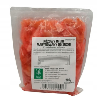 Marinade Pink Ginger Slice for sushi 200g AFS