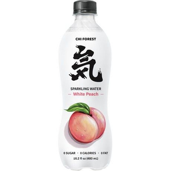 GENKI FOREST Peach flavour sparkling drink slightly sweet 480ml 元气森林