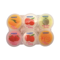 Mixed Fruit flavour Jelly with nata de coco 6x80g NANACO