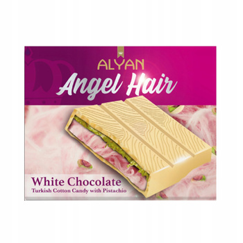 Alyan Angel Hair White Chocolate Cotton Candy with Pisatchio 80g
