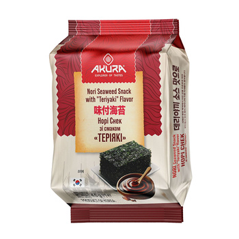 Seaweed chips Teriyaki Flavour 4,5g AKURA