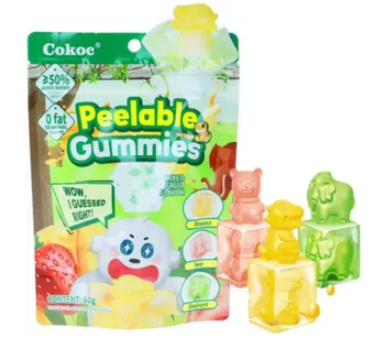 Peelable Gummies Mixed Fruits 60g K-PEELZ