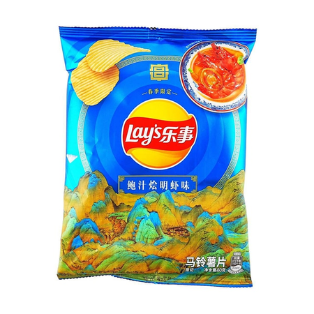 potato crisps with abalone and shrimps 60g LAY'S