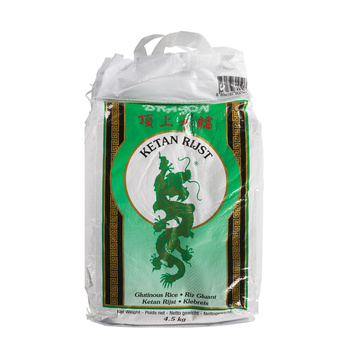 Long-grained sticky Rice 4,5kg DRAGON