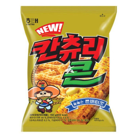 Corn snacks butter taste 90g HAITAI