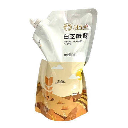 Roasted White Sesame Paste 100% 1kg SAN FENG