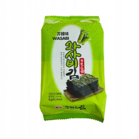 Seaweed Chips Wasabi Flavour 4g Kwangcheon