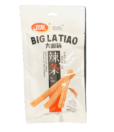 BIG LATIAO spicy wheat gluten sticks 106g WEILONG