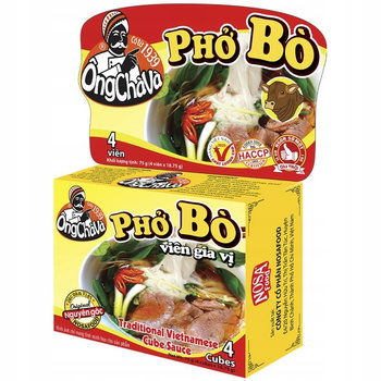 Kostki bulionowe PHO BO, wołowe 75g - Ong ChaVa