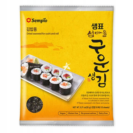 SEMPIO nori paper for sushi Gimbap Gim 10 pcs. 20g