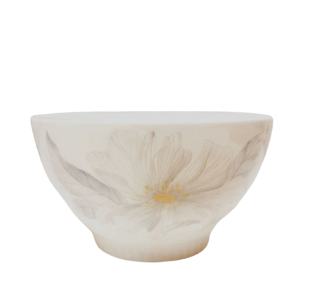 Miska ceramiczna Biała z kwiatów 11,7 cm 1 szt.