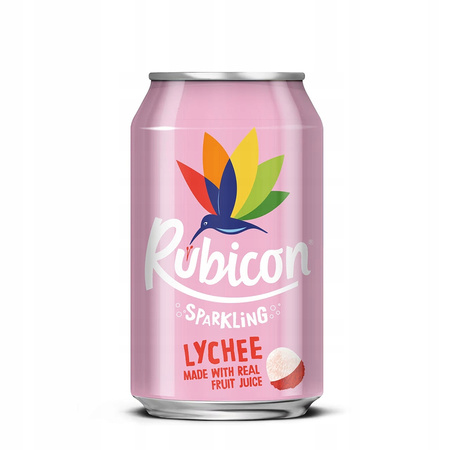 Napój gazowany smaku liczi RUBICON 330 ml