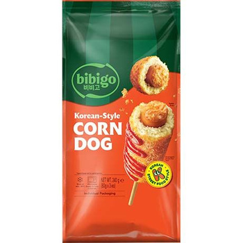 korean corndog vegan Frozen (3 pc.)  240g BIBIGO