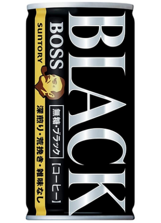 BOSS Black Coffee no sugar 185ml SUNTORY