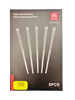 Set of 5 pairs of round stainless steel chopsticks