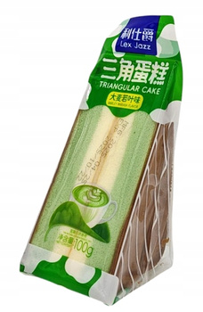 Soft Triangular Cake Barley Matcha Flavour 100g Lex Jazz
