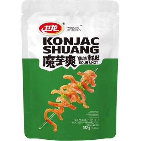 WEILONG Konjac Shuang Sour & Spicy 252g
