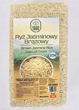 Ryż jaśminowy brązowy 1kg GOLDEN LOTUS