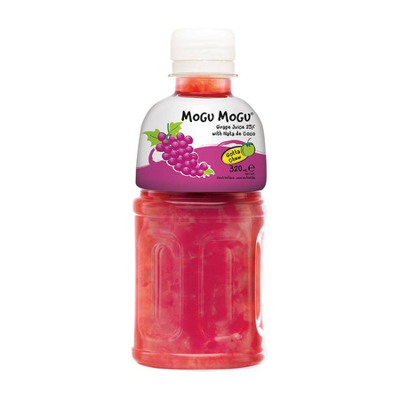 Grape Flavour Drink with Nata de coco 320ml MOGU MOGU NL