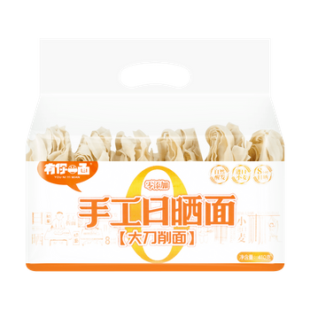 Dried Wheat Noodles Knife-Cut Dao Xiao Noodles no additives (10 mm) 410g YNYM