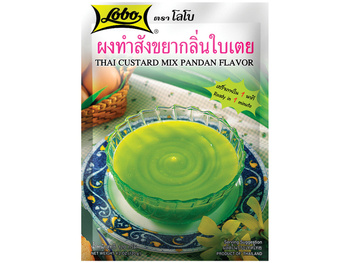 Thai Custard Mix Pandan Flavour, pandan custard 120g LOBO