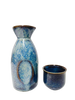 Karafka do Sake Ceramiczny Tokkuri Niebiesko-Brązowy 1 szt.