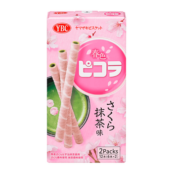 YBC PICOLA Sakura and Matcha Flavour Snacks 59g