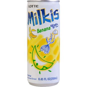 Milkis fizzy milk drink banana flavour 250ml