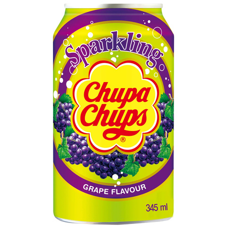 Chupa Chups Grape Flavour Sparkling Drink 345ml