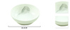 Ceramic Plate with Decoration White 10,5 cm 1 pc.