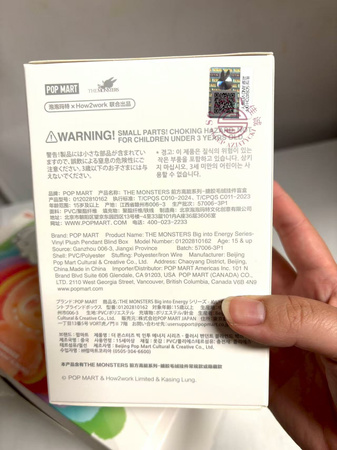 ORYGINALNY LABUBU Big Into Energy The Monsters Breloczki Pluszowe 1 szt.