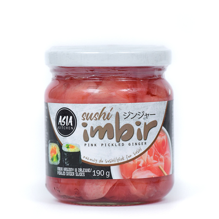 imbir marynowany różowy w słoiku 190g ASIA KITCHEN