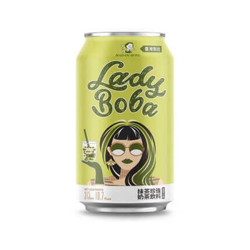 LADY BOBA Bubble Tea Drink matcha 315ml MADAM HONG